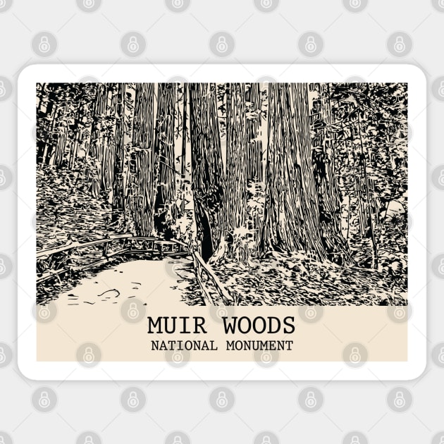Muir Woods National Monument Sticker by Lakeric